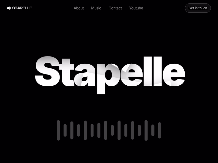 Stapelle Music Platform Website