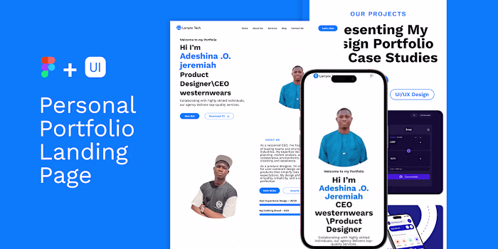 Personal Portfolio Landing Page :: Behance