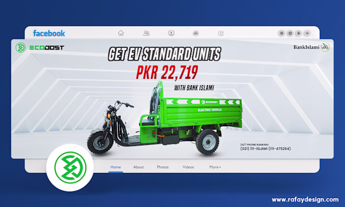 Eye-catching Facebook banner design for