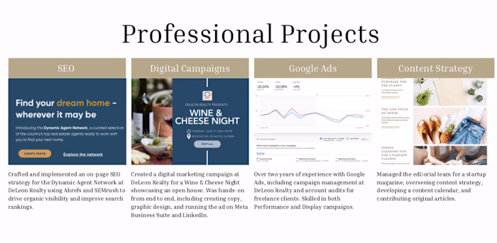 Professional Projects