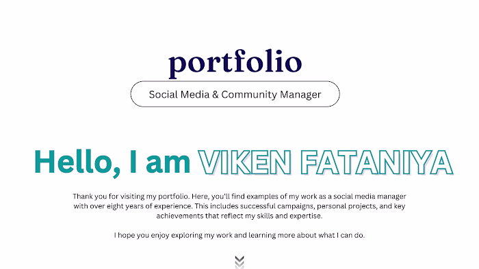 Social Media Manager and Designer Portfolio 2025