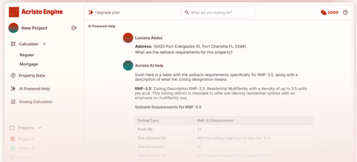 AI Chatbot for Real Estate Construction Codes Information