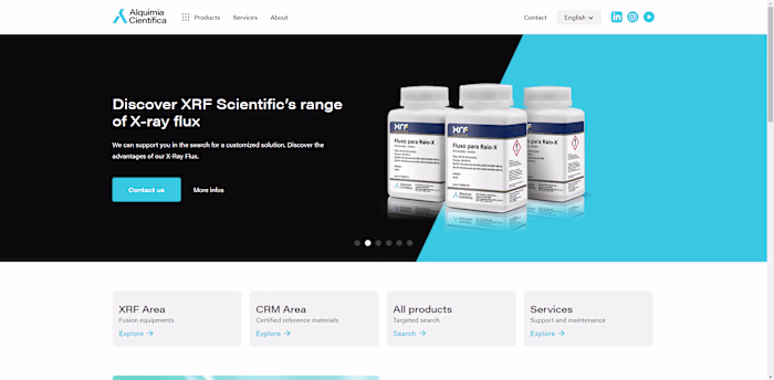 Catalog Website for Alquimia Científica