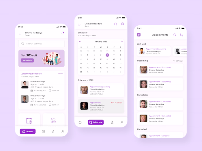 HealthCare | Appointment App | UI/UX Design