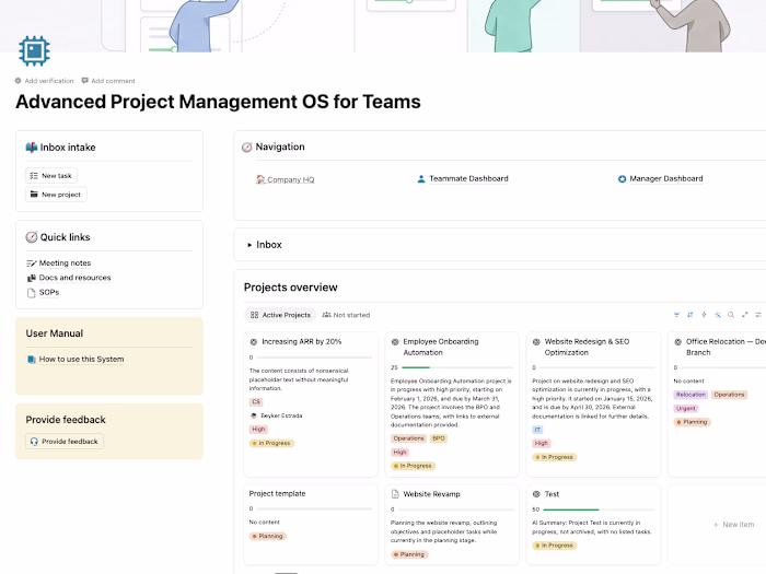 Advance project Management OS for Teams