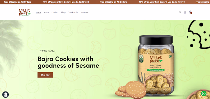 Millet Pure Website