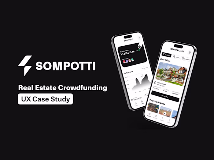 Sompotti (Real Estate Crowdfunding) - UX Case Study
