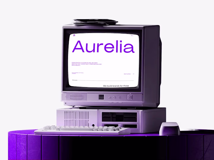 Aurelia: Branding Agency Website Template for Figma