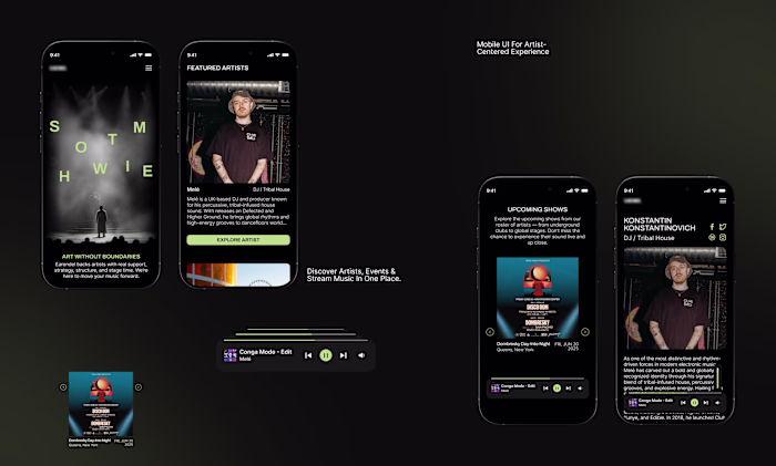 Website for Artist Management Company