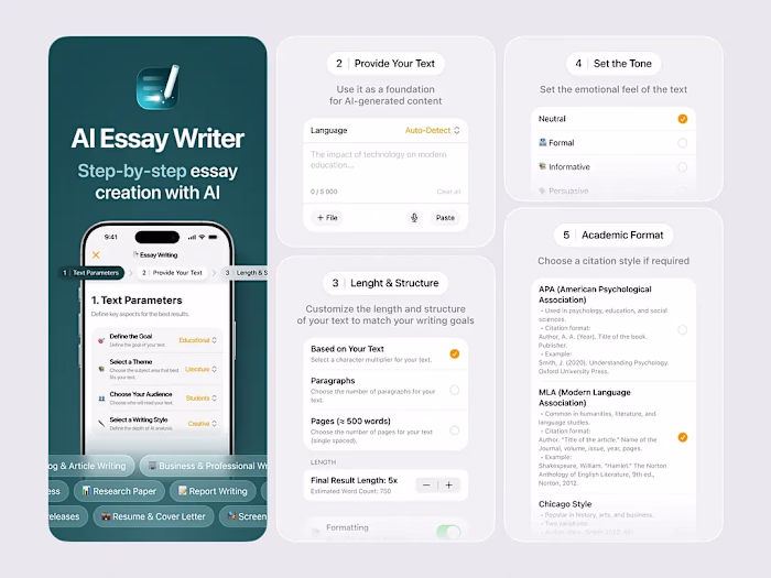 AI Essay Writer App Project
