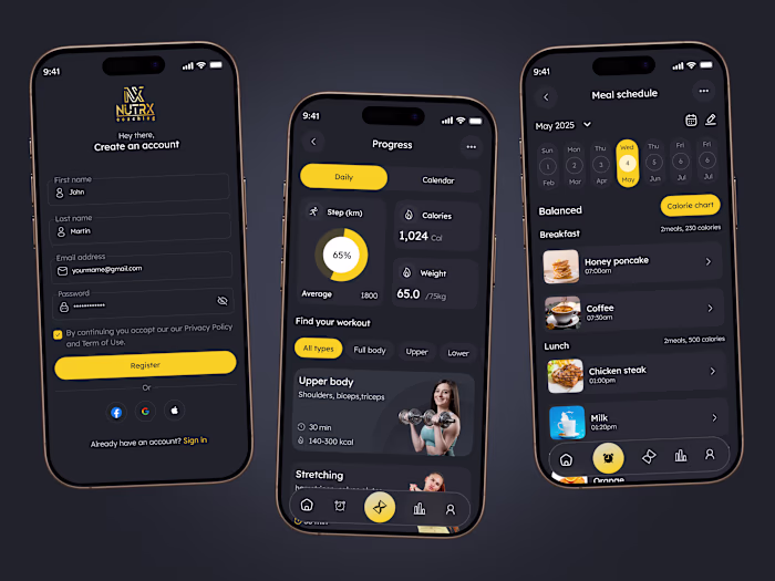 AI Fitness Tracker App Redesign