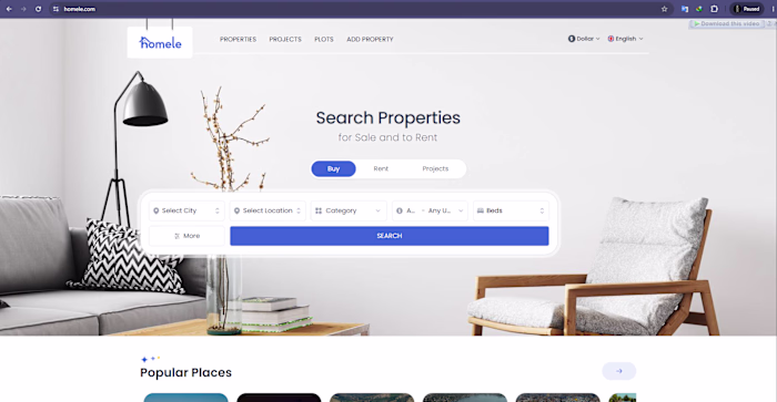 Homele — Real Estate Platform