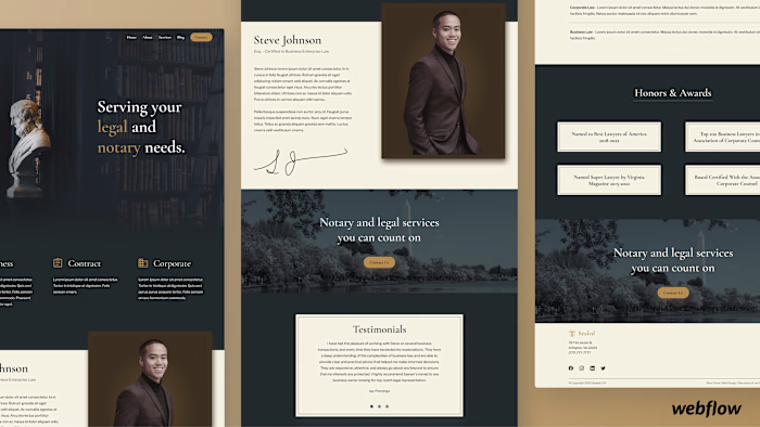 Sealed Notary & Legal Professional Webflow Website Template