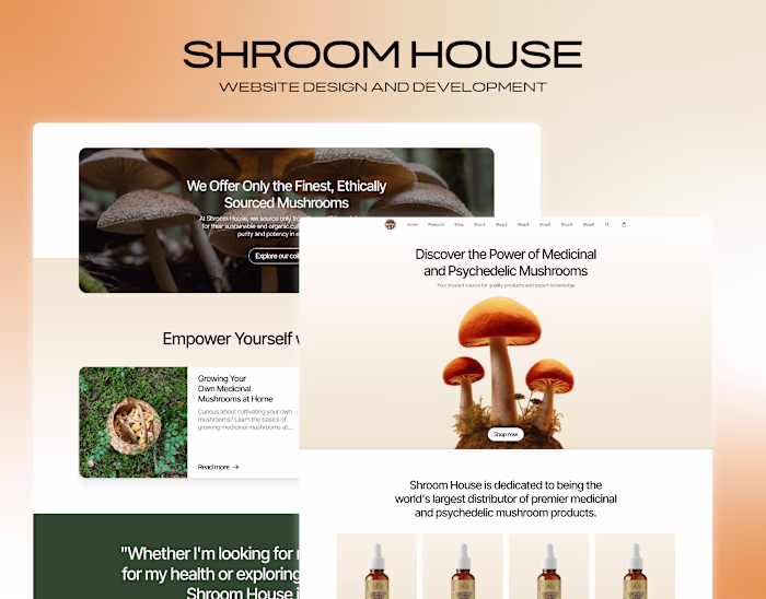 Shroom House - Figma -WordPress