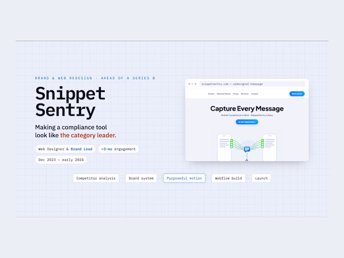 Snippet Sentry: making a modern product finally look like one
