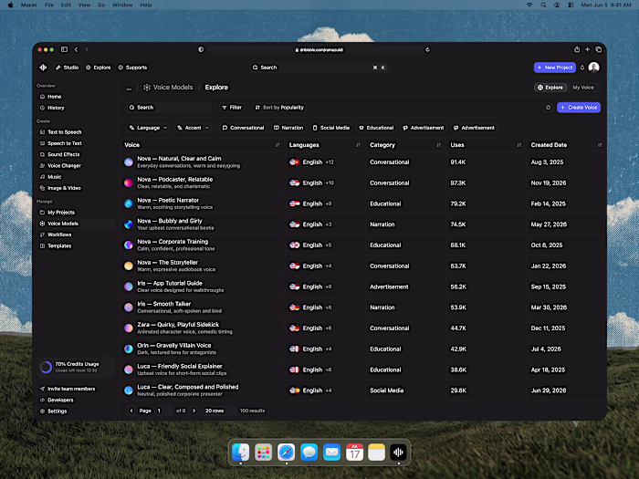 Voice Models Explorer UI/UX Enhancement