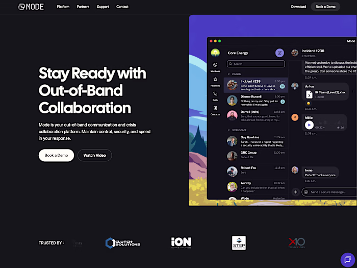 MODE - post-quantum safe instant messaging platform