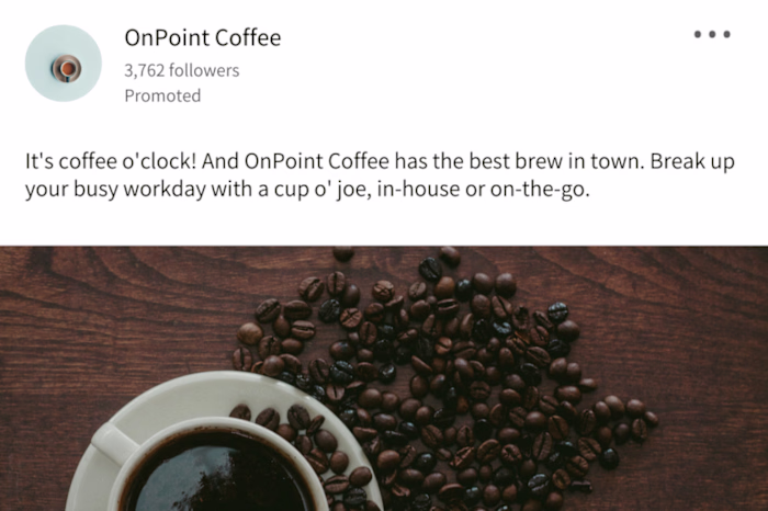 OnPoint Coffee Social Media Marketing Campaign