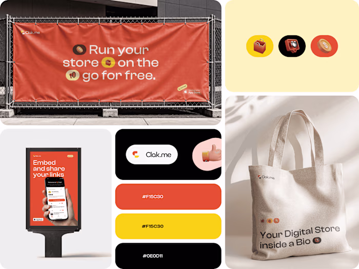 Branding for store in bio