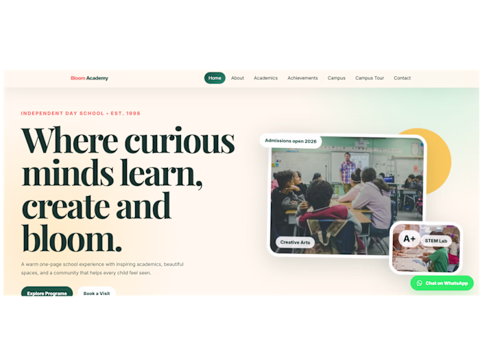 Title
Modern School Website | Responsive