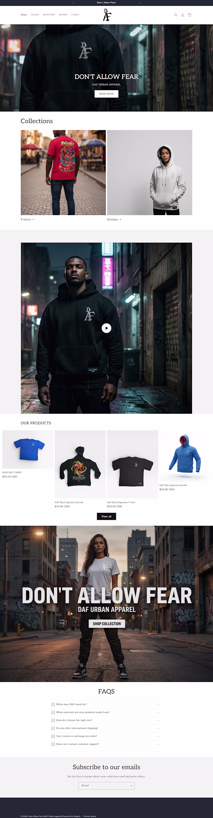 SHOPIFY APPAREL STORE DESIGN FOR