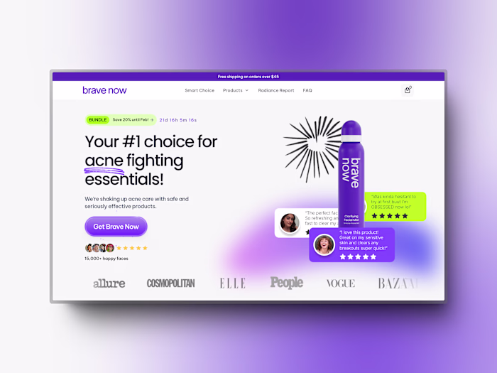 Brave Now / E-commerce Website