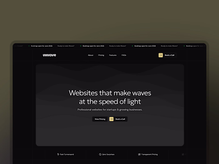 Wave Design Agency: Brand & Website