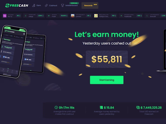 **How to Make Money on FreeCash: Earning Through Surveys, Games,