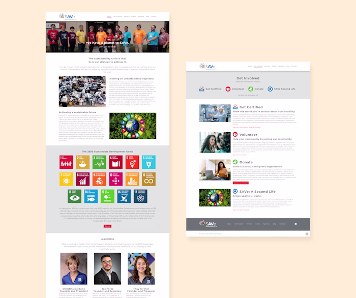 Web design for Sustainability in AV