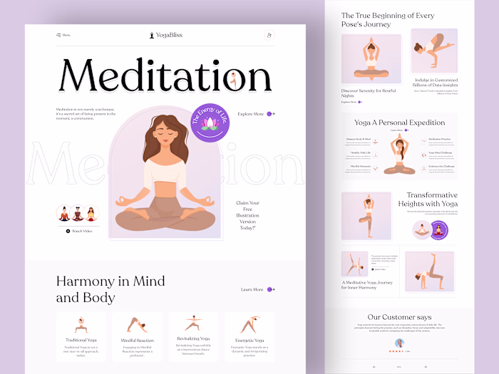 Yoga Studio landing page