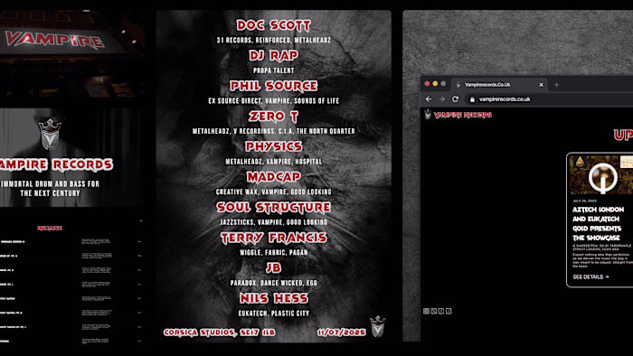 Vampire Records Brand Revamp