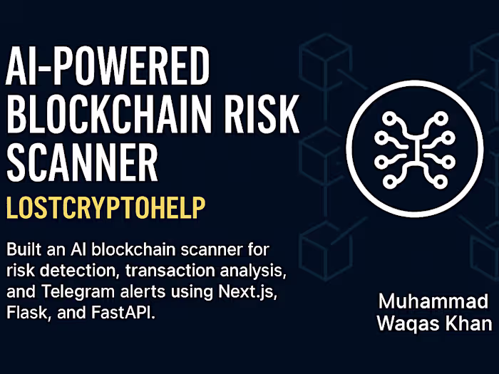 AI-Powered Blockchain Risk Scanner (LostCryptoHelp)