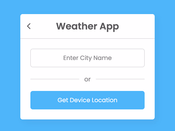 Weather Finder