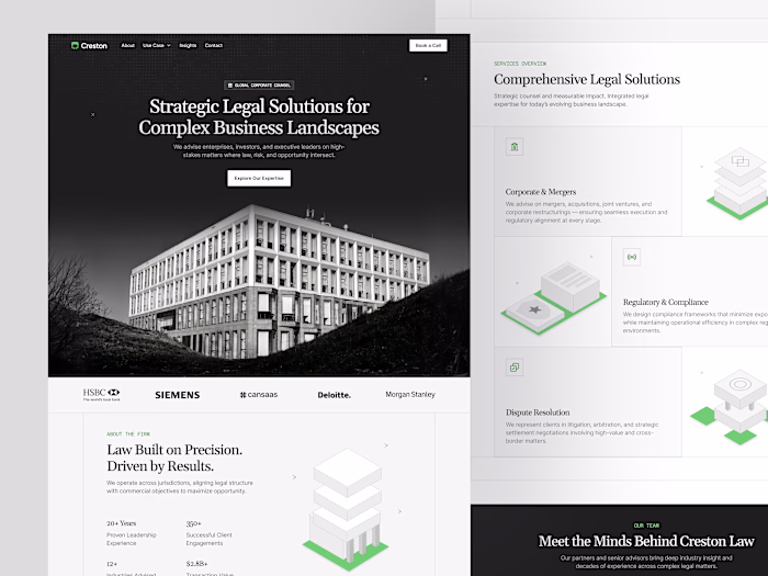 Creston Law Firm Landing Page Design