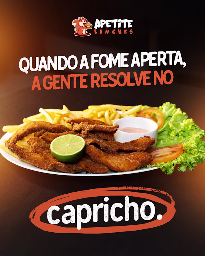 Social Media Content for Apetite Lanches, a traditional loca...