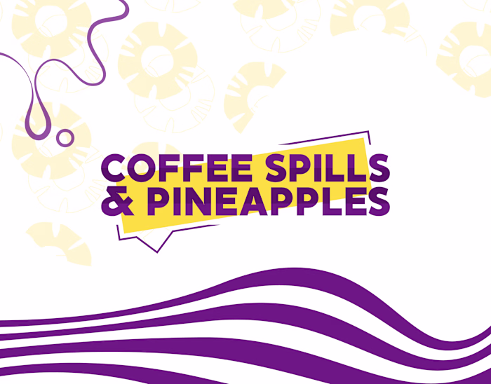 Coffee Spills and Pineapples Podcast Branding