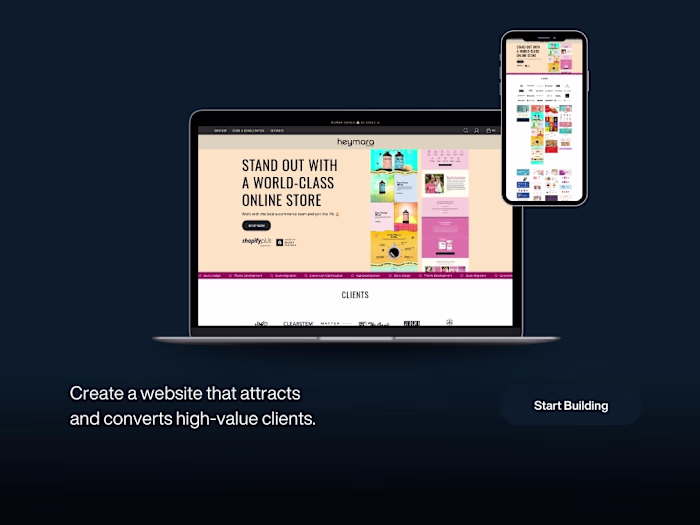 HeyMara Commerce Website Redesign