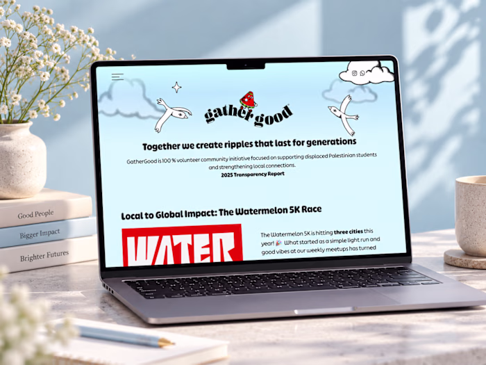 Dreamweaver & Gathergood - NGO Webflow Landing Page