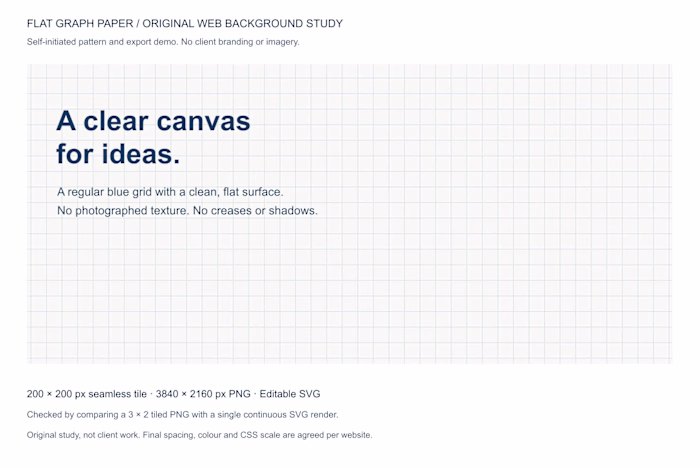 Flat graph paper - original seamless web background study