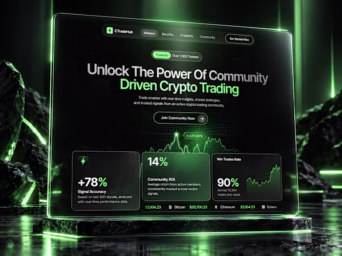Tradepack - Crypto Community Landing Page