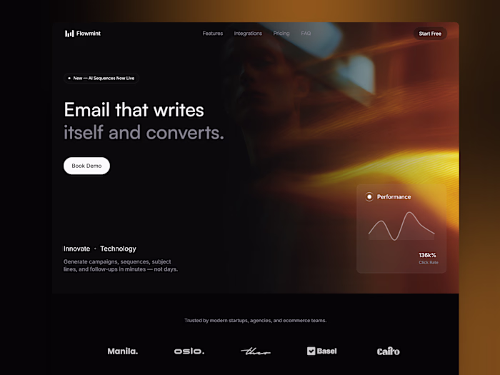Flowmint SaaS Website Design and Development