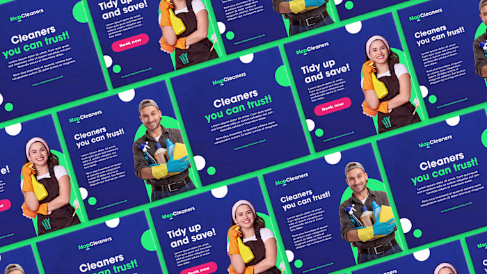 Mop Cleaners Social Media on Behance