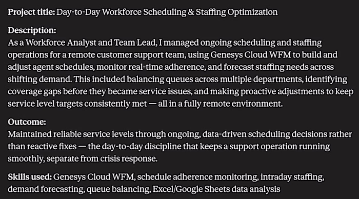 Day to day operations