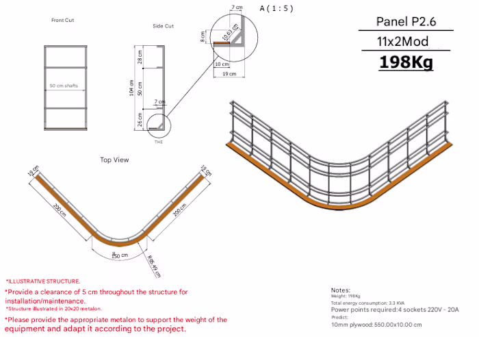 🔄 Curved LED Structures (Convex or Concave) – 3D
