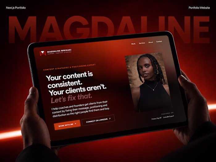 Content Strategy Website for Magdaline