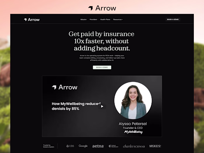 Arrow AI Website Design and Framer Development