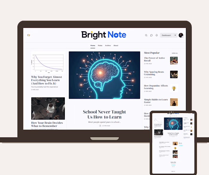 Bright Note: A Science-Backed Learning