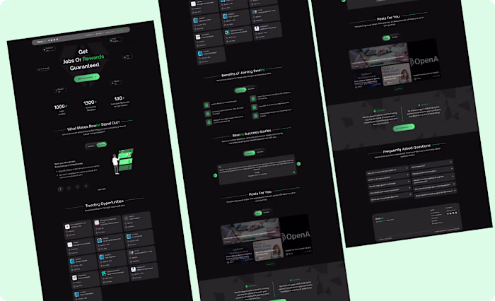 RewInt Job Portal MVP UI/UX Design