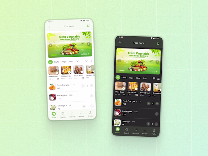 Grocery E-commerce App Ui Design