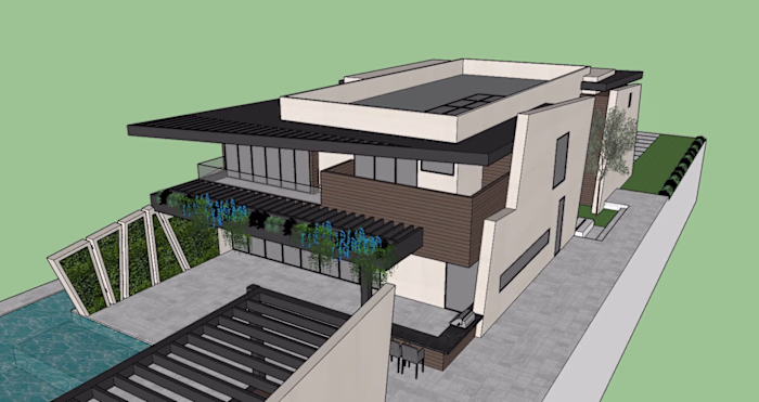 3D residential model created in